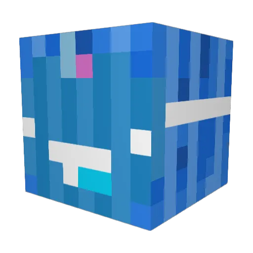 Wz5r Minecraft avatar head, 3D render