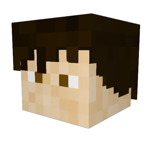 WzDragon Minecraft avatar head, 3D render