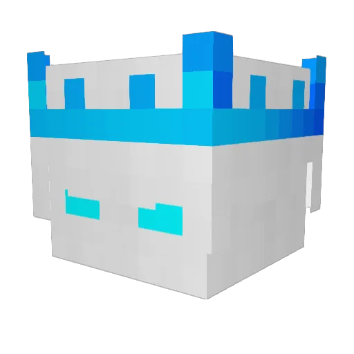 Wz_Ofe Minecraft avatar head, 3D render