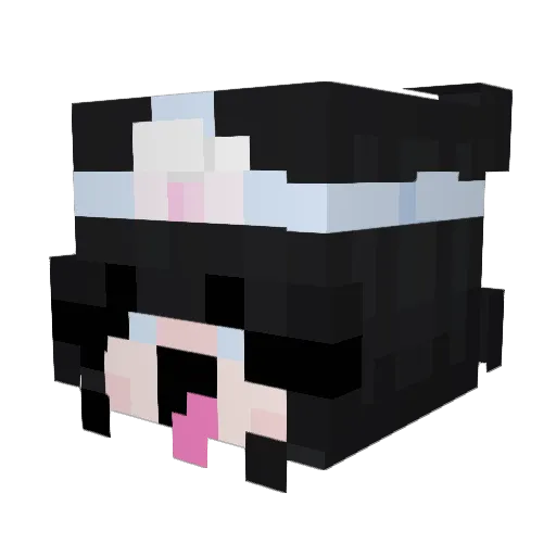 Wzeatz Minecraft avatar head, 3D render