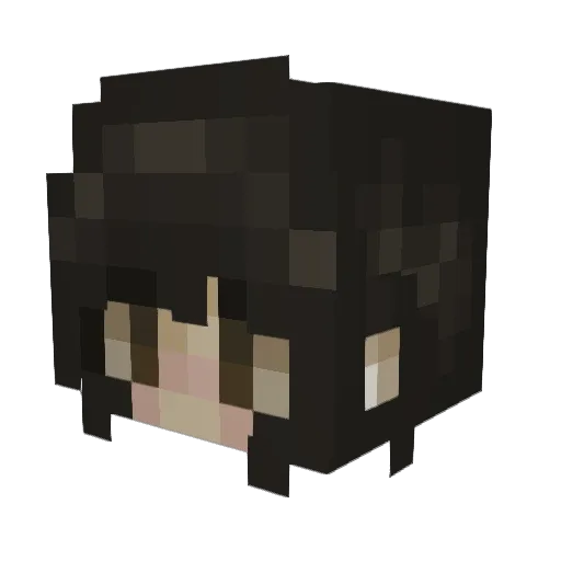 WzkCyanz Minecraft avatar head, 3D render