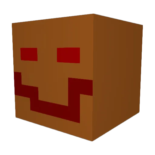 Wzyko Minecraft avatar head, 3D render
