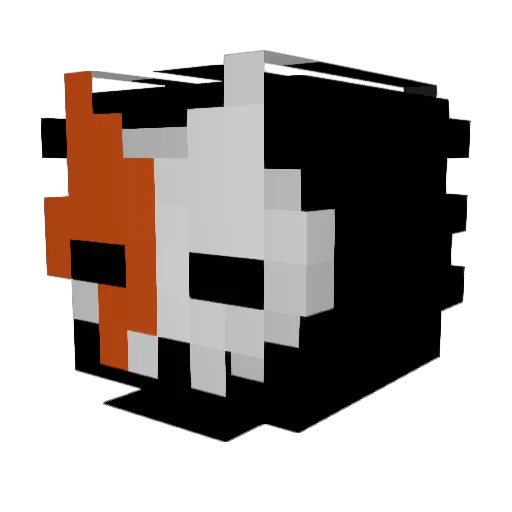 X0MC Minecraft avatar head, 3D render