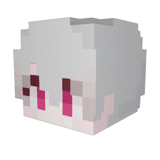 X0OE Minecraft avatar head, 3D render