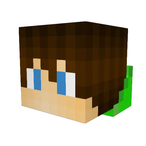 X105GHM Minecraft avatar head, 3D render