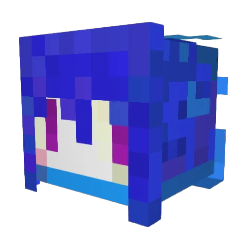 X1357 Minecraft avatar head, 3D render