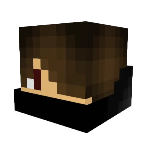 X13OSH Minecraft avatar head, 3D render