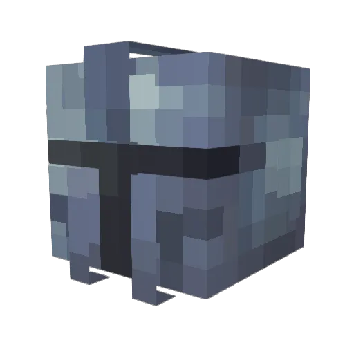X1475 Minecraft avatar head, 3D render