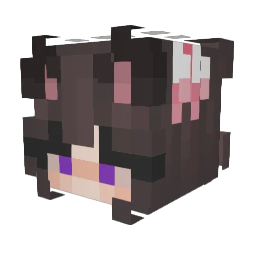 X1ANGYT Minecraft avatar head, 3D render