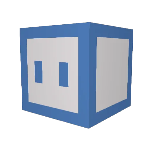 X1TIAN Minecraft avatar head, 3D render