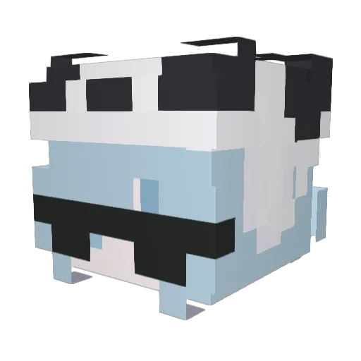 X1aoCard Minecraft avatar head, 3D render