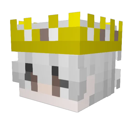 X1cn_ Minecraft avatar head, 3D render