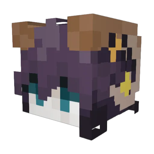 X1eLianz Minecraft avatar head, 3D render