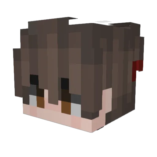X1rfy Minecraft avatar head, 3D render