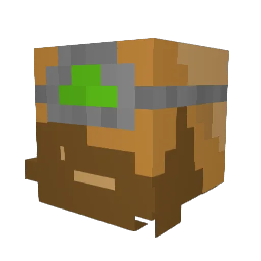 X2Dub Minecraft avatar head, 3D render