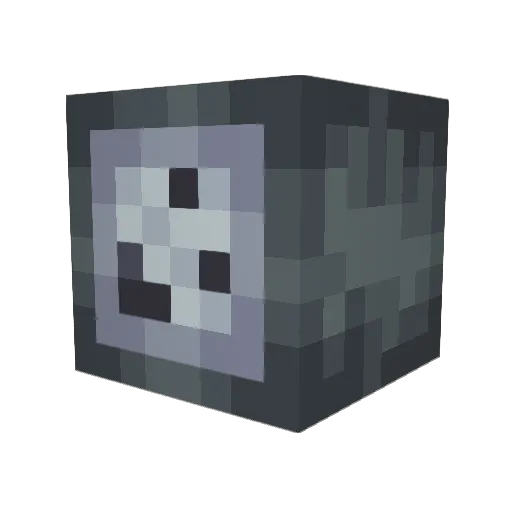 X3_KTO Minecraft avatar head, 3D render