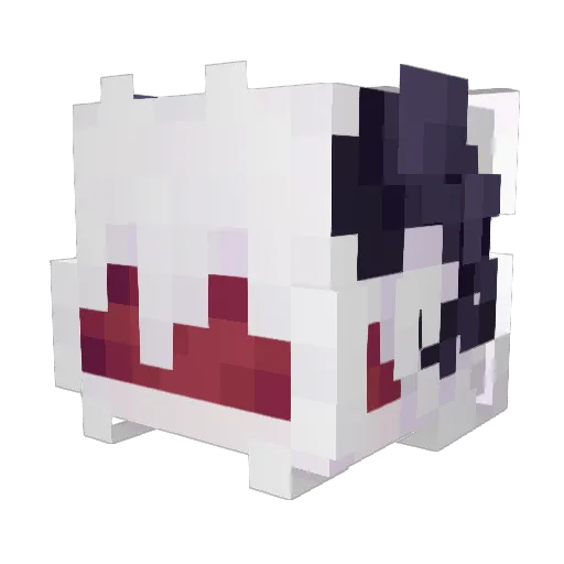 X3nonDeath Minecraft avatar head, 3D render