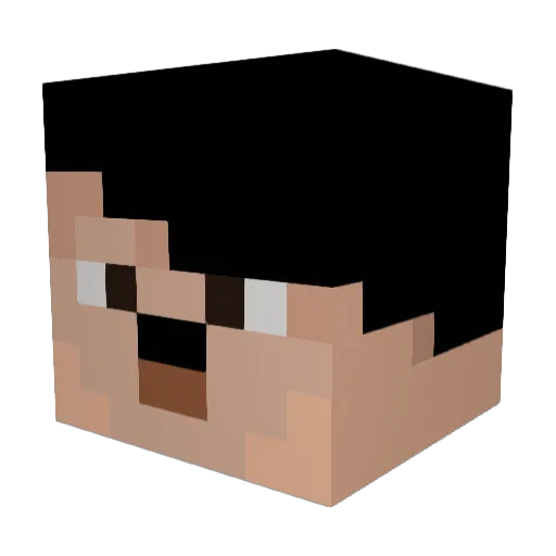 X3nos_V0id Minecraft avatar head, 3D render
