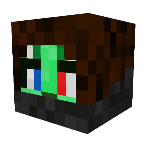 X3quinten Minecraft avatar head, 3D render