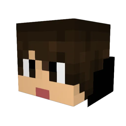 X4rox Minecraft avatar head, 3D render