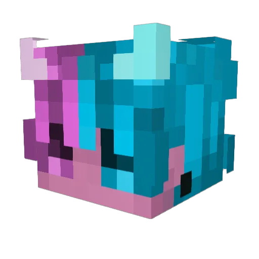 X5M_125 Minecraft avatar head, 3D render