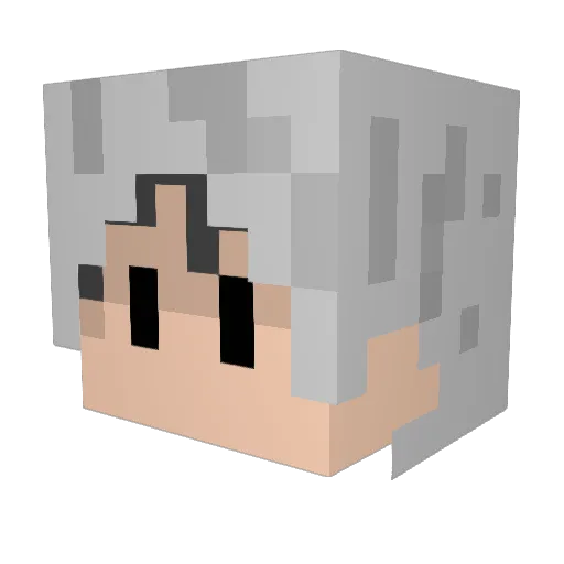 X60broX Minecraft avatar head, 3D render