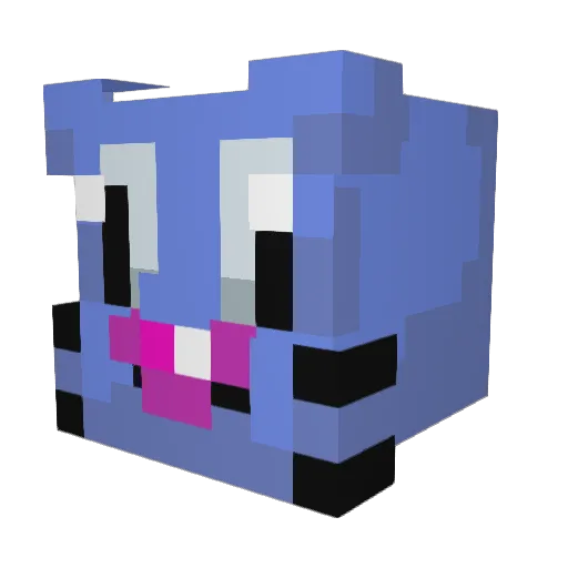 X7794 Minecraft avatar head, 3D render