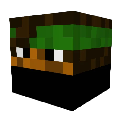X7ninjas Minecraft avatar head, 3D render