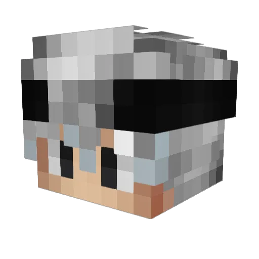 X7soon12 Minecraft avatar head, 3D render