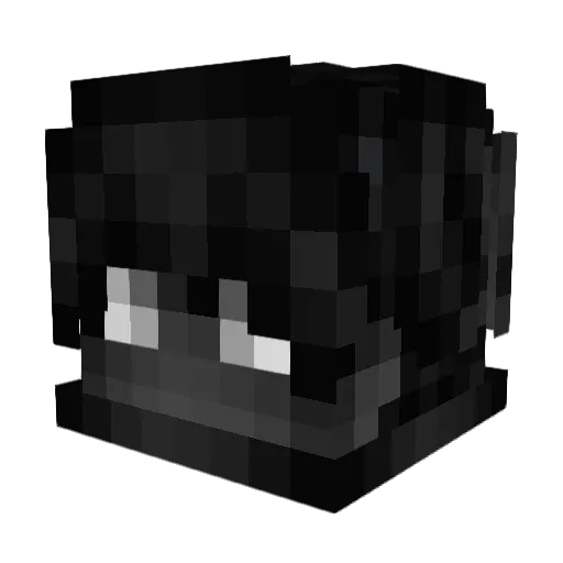 X9X_ Minecraft avatar head, 3D render