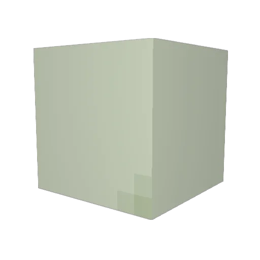 X Minecraft avatar head, 3D render