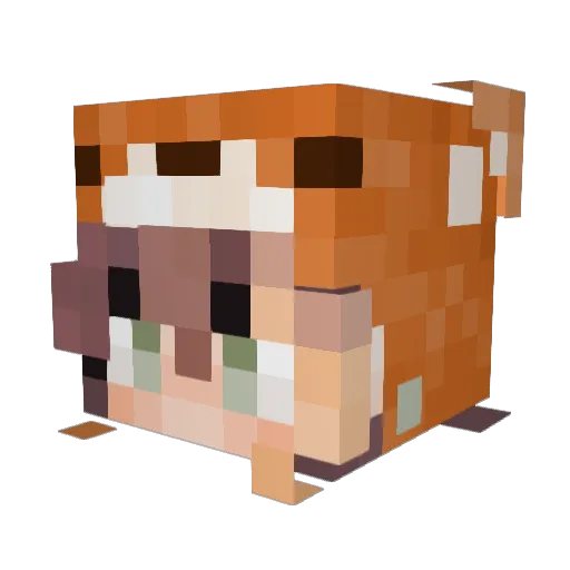 XAKEPPP Minecraft avatar head, 3D render