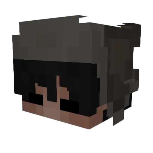 XANN777 Minecraft avatar head, 3D render