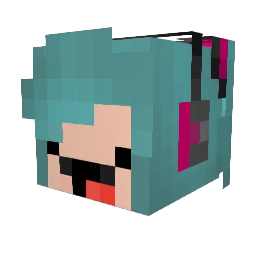 XANRER Minecraft avatar head, 3D render