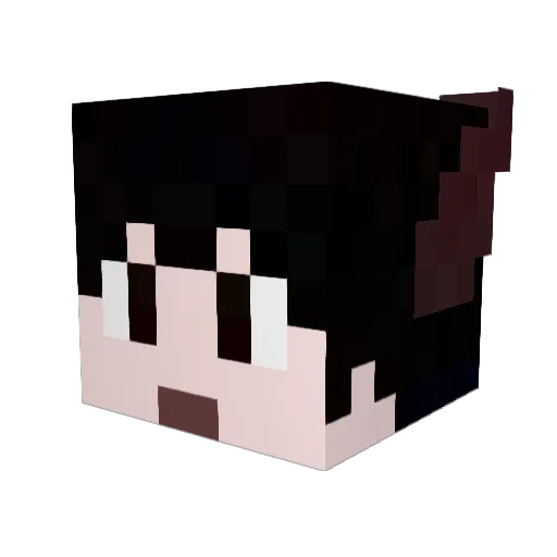 XAOS666 Minecraft avatar head, 3D render