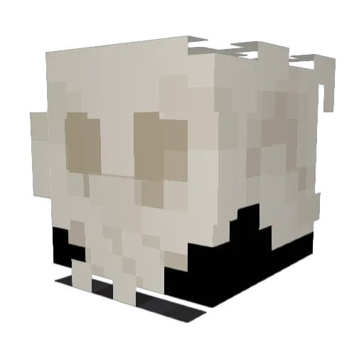 XAVYDEATH Minecraft avatar head, 3D render