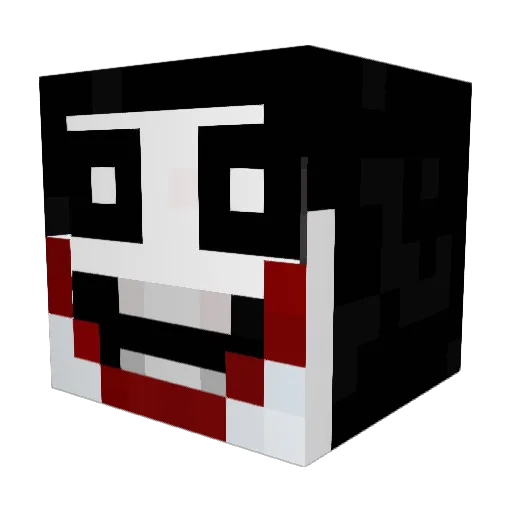 XA_XA Minecraft avatar head, 3D render