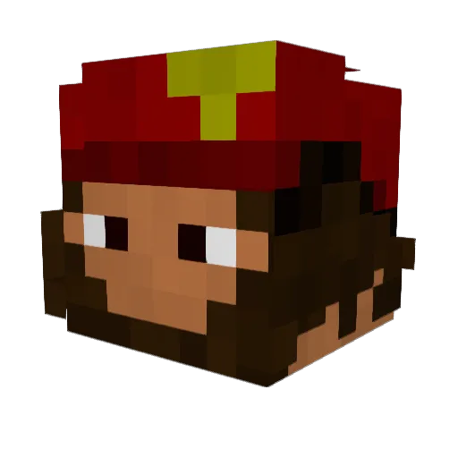 XAkulIX Minecraft avatar head, 3D render