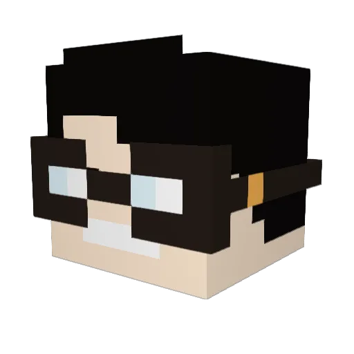 XAndre93X Minecraft avatar head, 3D render