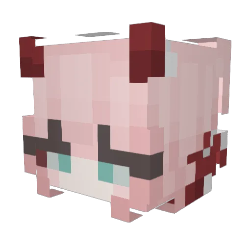 XAngelikinaX Minecraft avatar head, 3D render