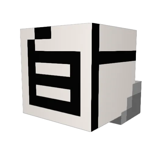 XBJ520 Minecraft avatar head, 3D render