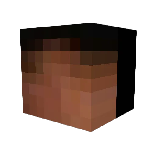 XBKGrandma_Ling Minecraft avatar head, 3D render