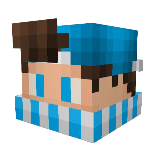 XB_MyNameIs Minecraft avatar head, 3D render