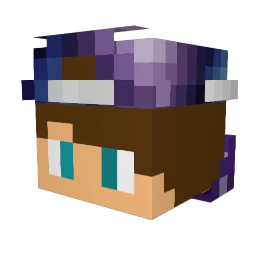 XB_Tex Minecraft avatar head, 3D render