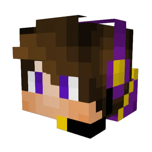 XBladeYTX Minecraft avatar head, 3D render