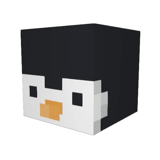 XBooty Minecraft avatar head, 3D render