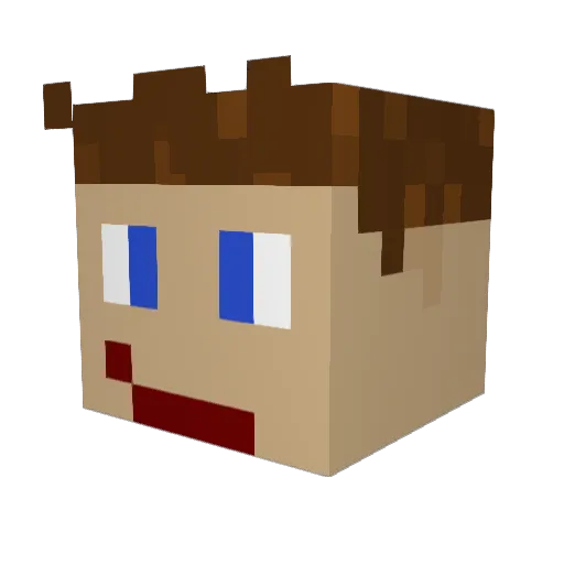 XCKid1 Minecraft avatar head, 3D render