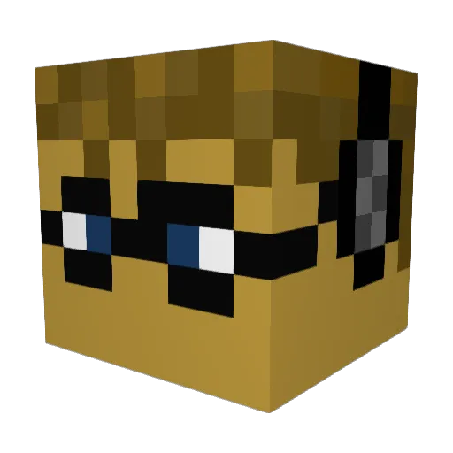 XC_Gamer38 Minecraft avatar head, 3D render