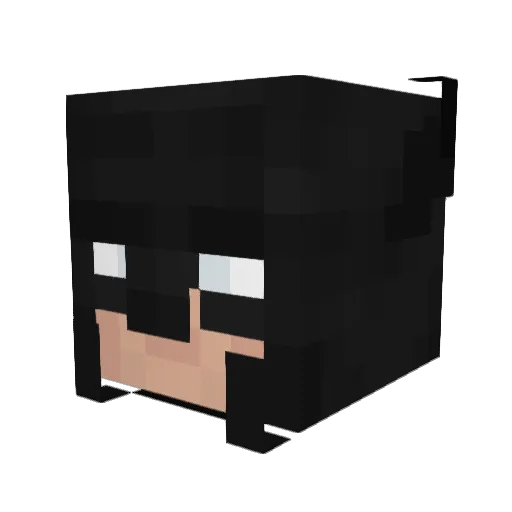 XCarranza Minecraft avatar head, 3D render