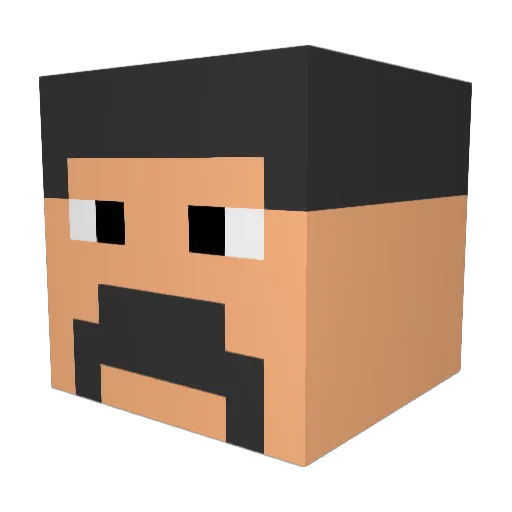 XChillXlmao Minecraft avatar head, 3D render